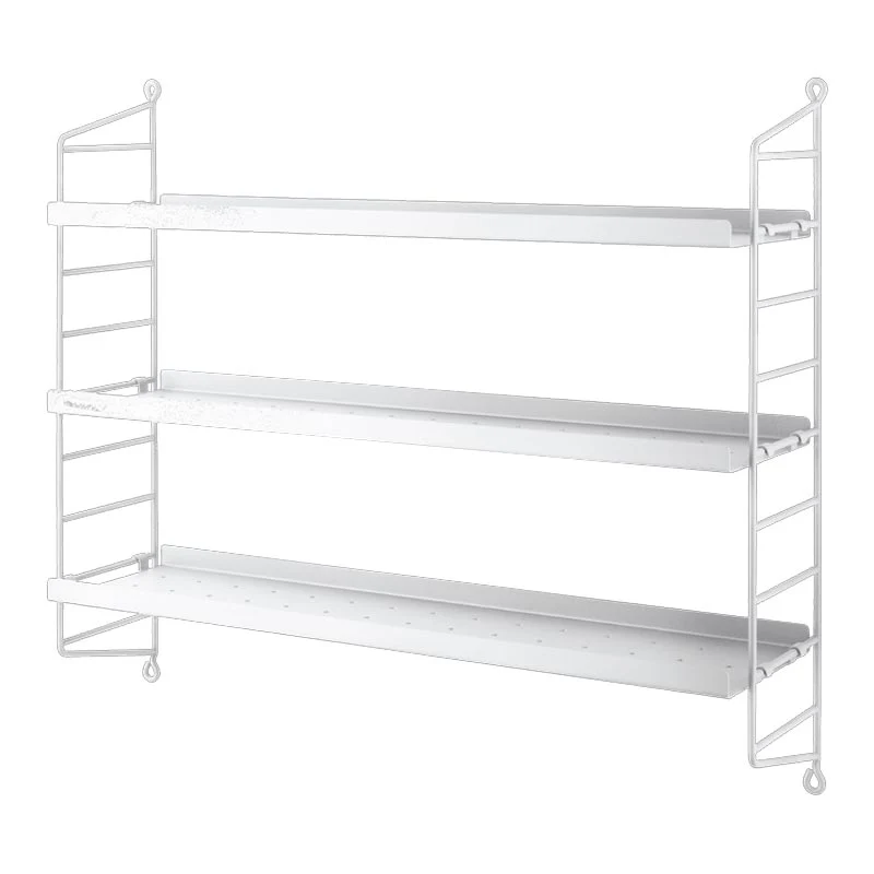 StringĀ® Pocket Shelving System - Metal White