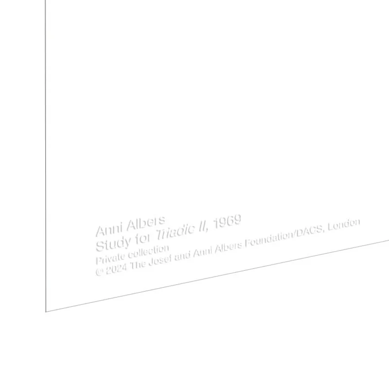Study for Triadic II poster by Anni Albers - Image 3