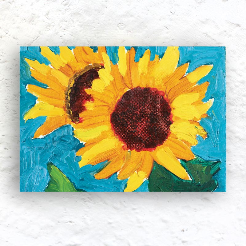 Sunflowers for Hope and Joy Greetings Cards by David Hockney - Pack of 5 - Image 5