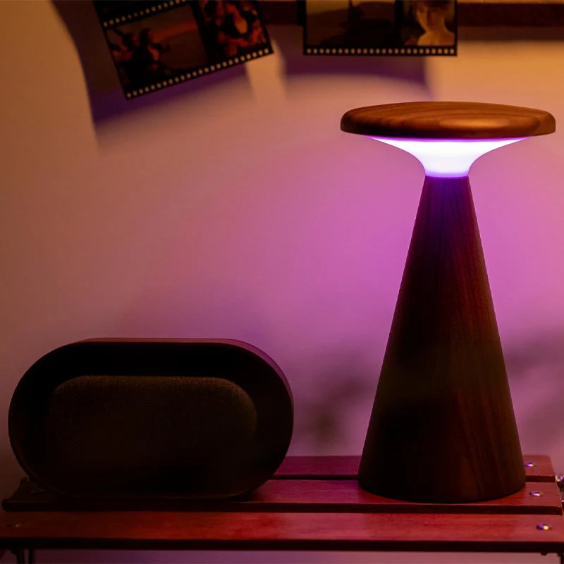 Sylva Table Lamp - Large - Walnut finish - by Gingko - Image 6