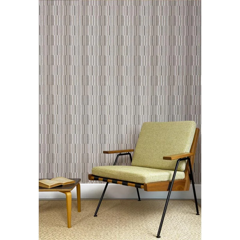 Syncopation Wallpaper - Grey - Lucienne Day - Image 2