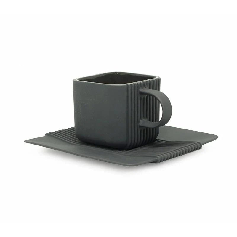 System Coffee Set - Black - des. Marek Cecula, Polskie Fabryki Porcelany – Ćmielów Design Studio - Image 3