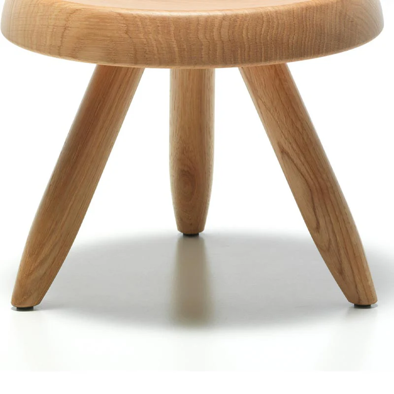 Tabouret Berger stool in Natural oak - des. Charlotte Perriand (1953) - by Cassina - Image 3