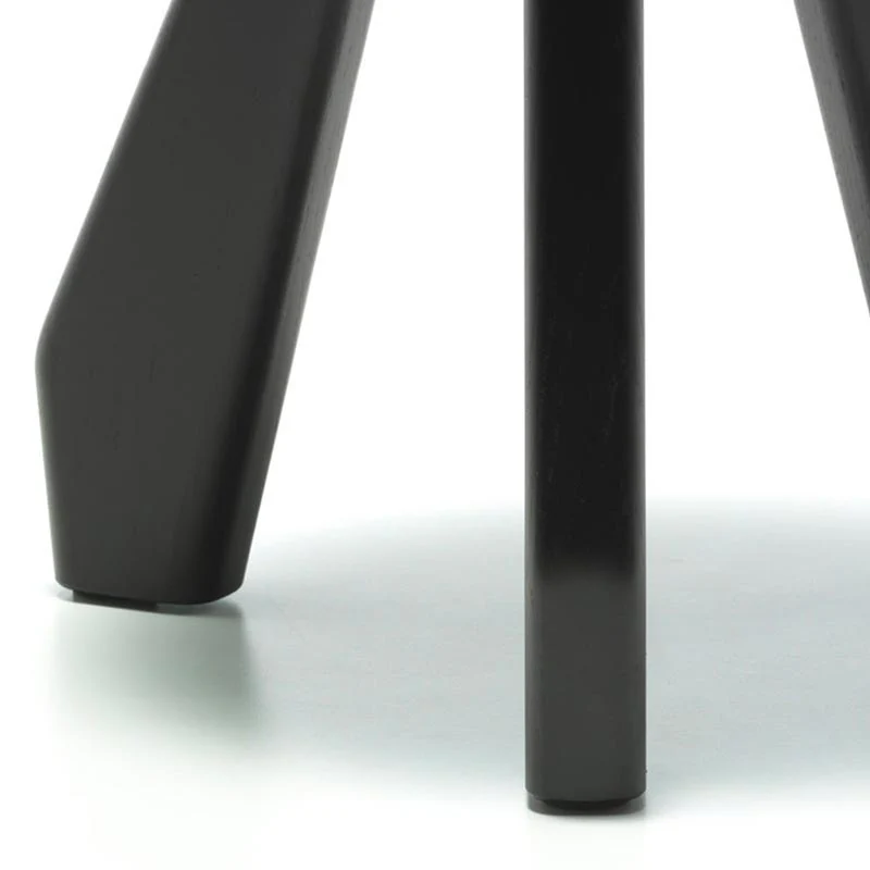 Tabouret Meribel stool in black stained oak - des. Charlotte Perriand (1961) - by Cassina - Image 4
