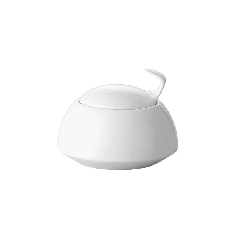 TAC Sugar Bowl - White Porcelain - des. Walter Gropius, produced by Rosenthal - Image 3