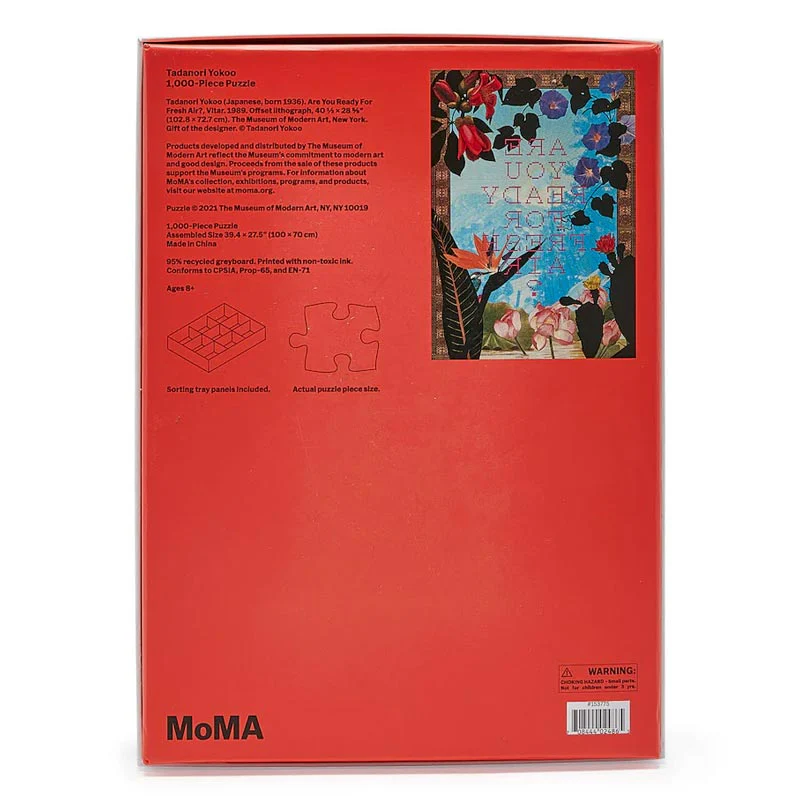 Tadanori Yokoo "Are You Ready For Fresh Air?, Vitar" - 1000 pc Jigsaw Puzzle - MoMA - Image 4