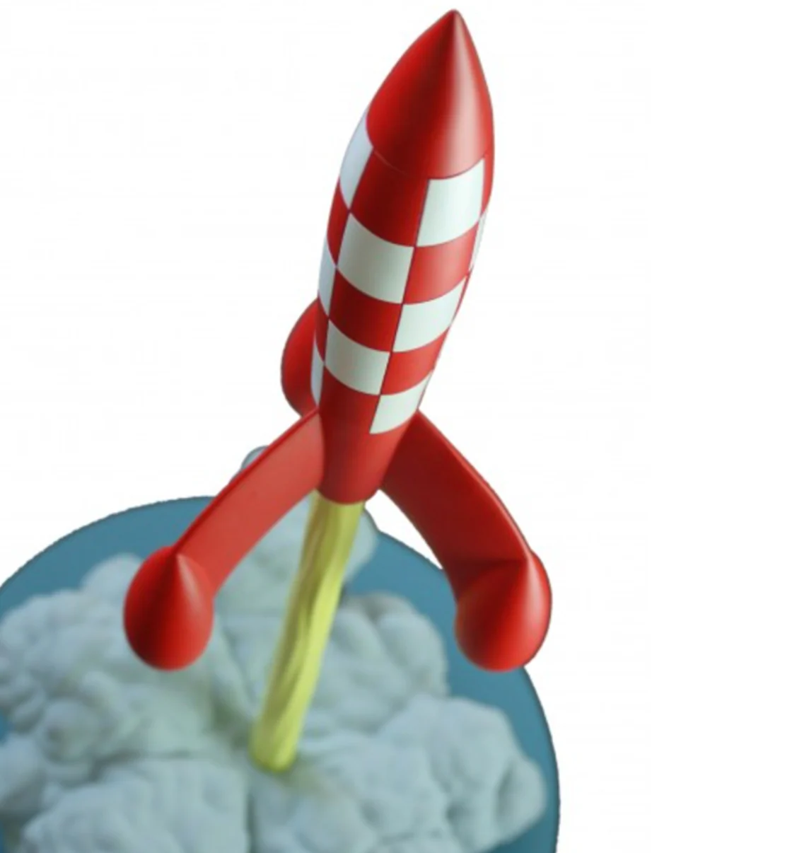 Tintin Les Icônes Rocket Taking Off - Hand Painted Resin Model, Numbered Edition - Image 2