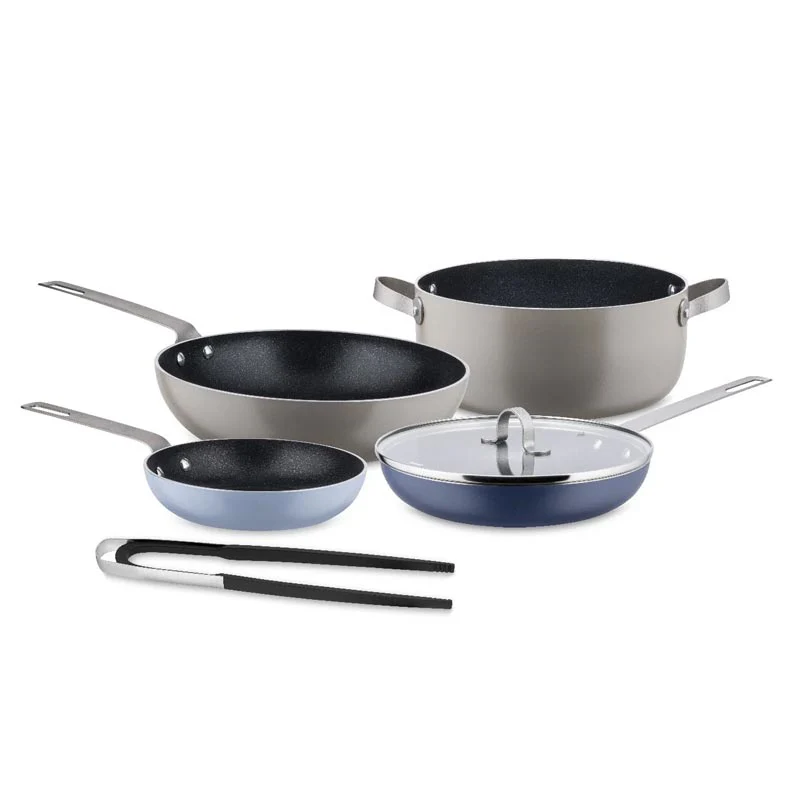 Tama Recycled Aluminium Cookware Set - 5 Pieces - des. Guilio Iachetti for Alessi - Image 3