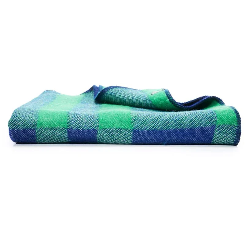 'Tartan Green' Wool Blanket, by Michele Rondelli - Image 4