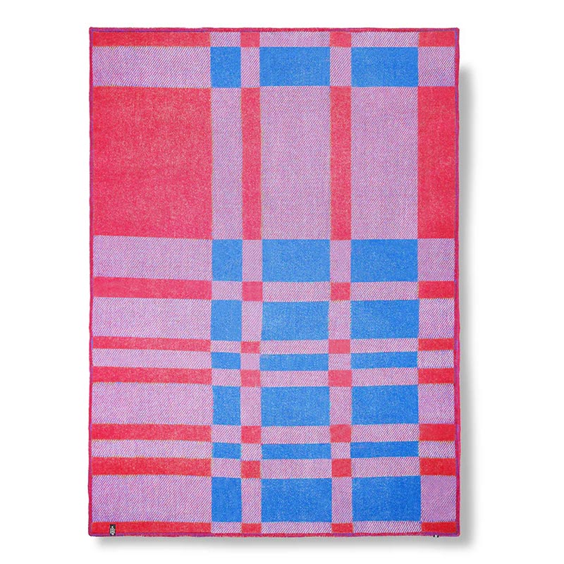 'Tartan Pink' Wool Blanket, by Michele Rondelli - Image 2