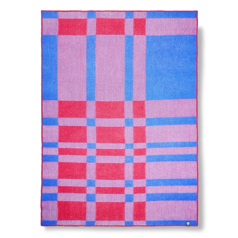 'Tartan Pink' Wool Blanket, by Michele Rondelli - Image 6