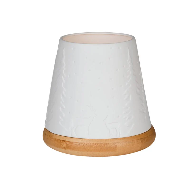 Tea Light Holder with Wooden Base - Forest - by Räder - Image 3