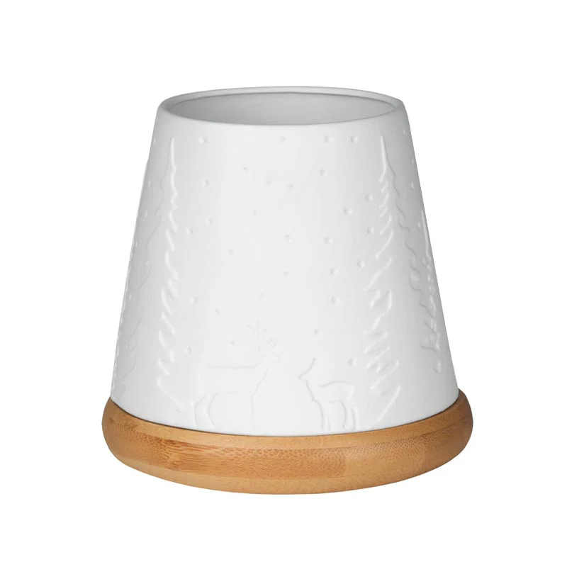 Tea Light Holder with Wooden Base - Forest - by Räder - Image 7