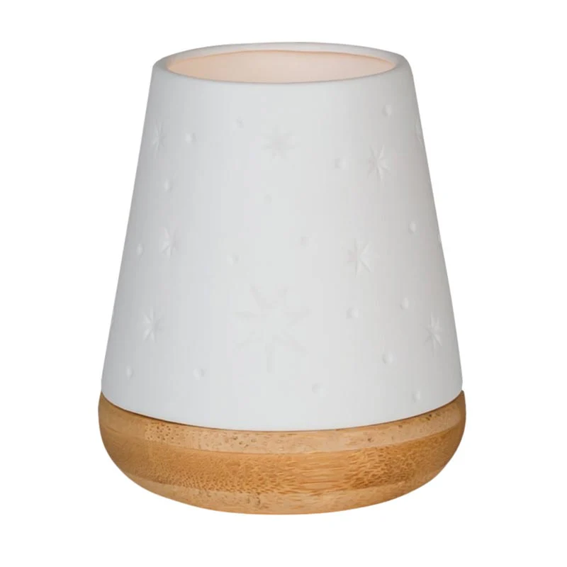 Poetry Tea Light Holder with Wooden Base - Stars - by Räder - Image 2