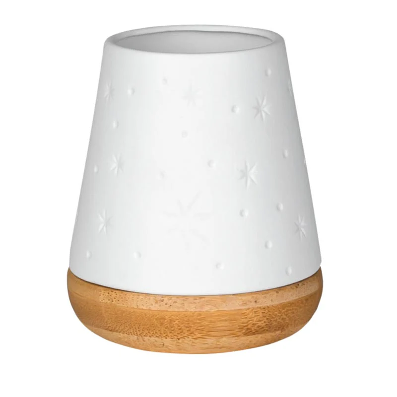 Poetry Tea Light Holder with Wooden Base - Stars - by Räder - Image 5
