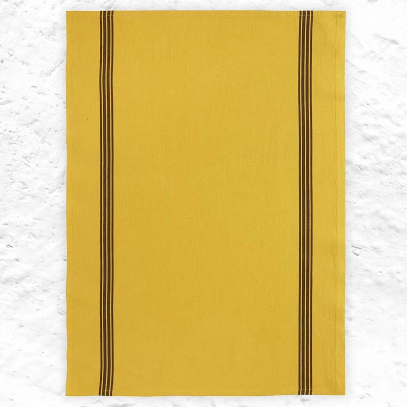 Piano 'Curry' Cotton & Linen Tea Towel, by Charvet Editions