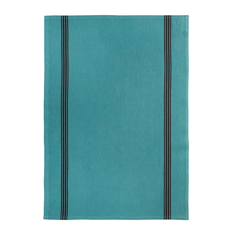 Piano Mineral Blue Cotton & Linen Tea Towel by Charvet Editions - Image 2