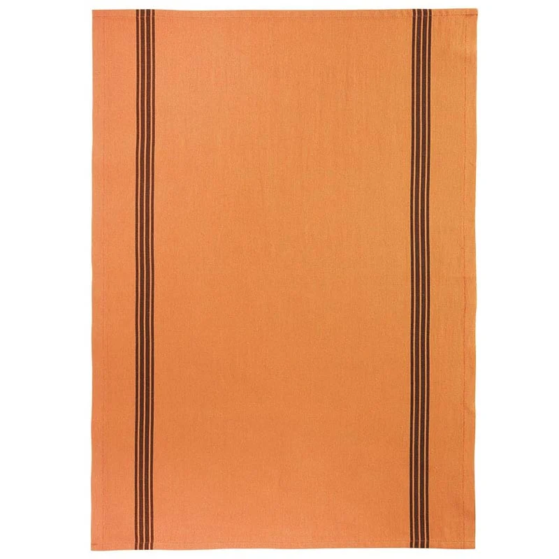 Piano Cotton & Linen Tea towel - Orange - by Charvet Editions - Image 2