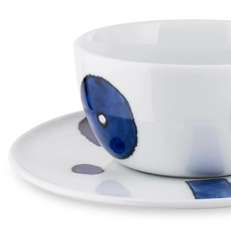 Itsumo Tea Cup & Saucer - White Porcelain - Yunoki Ware, des. Naoto Fukasawa for Alessi - Image 2