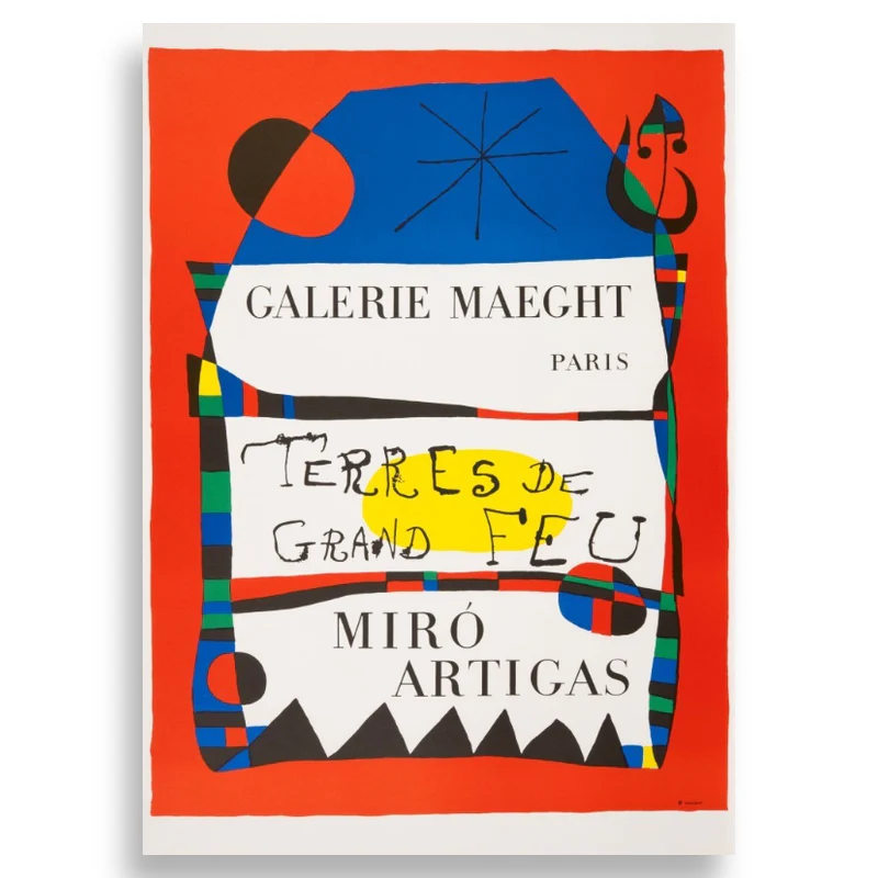Terres de Grand Feu (1956) poster by Joan Miró - Image 2