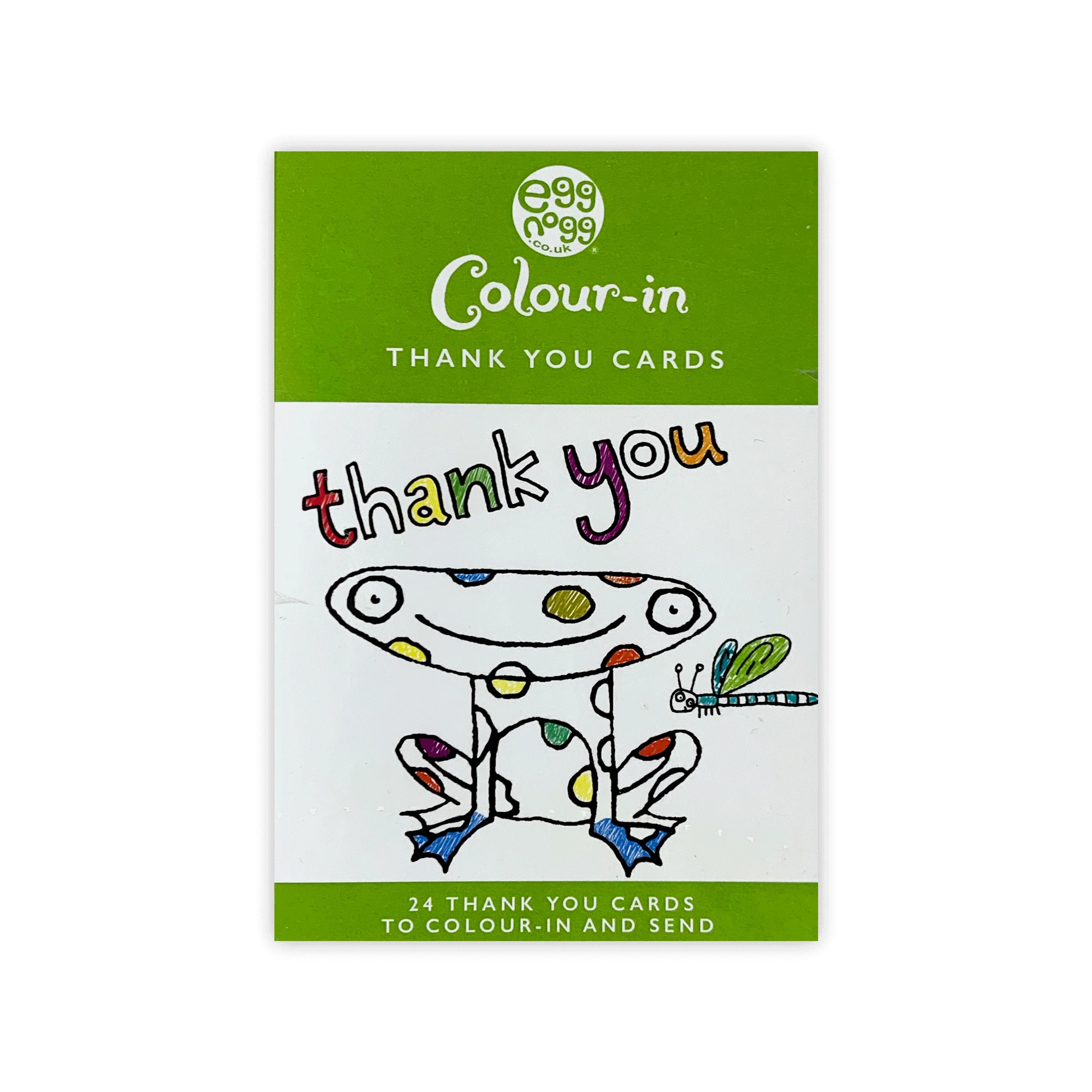 Thank You Colour-in Postcard Pocket Book - Image 3