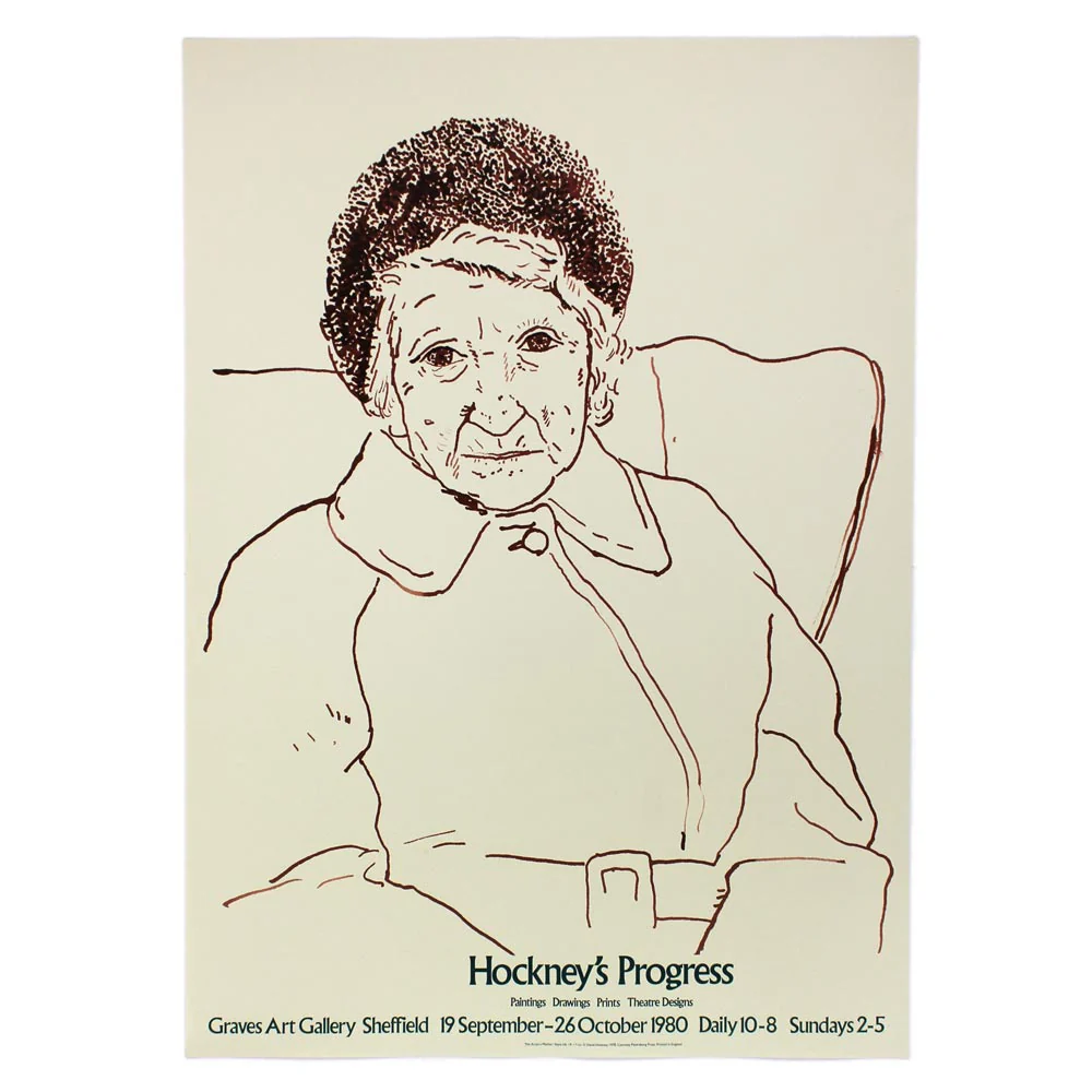 The Artist's Mother Poster by David Hockney - Image 2
