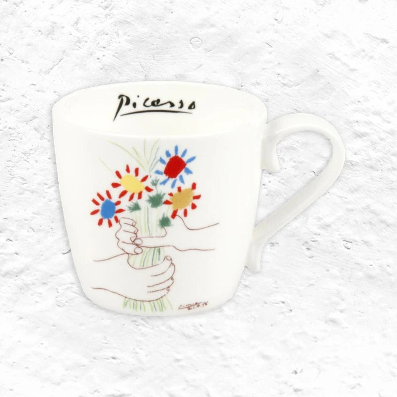 Pablo Picasso Bouquet of Friendship Bone China Mug by Könitz