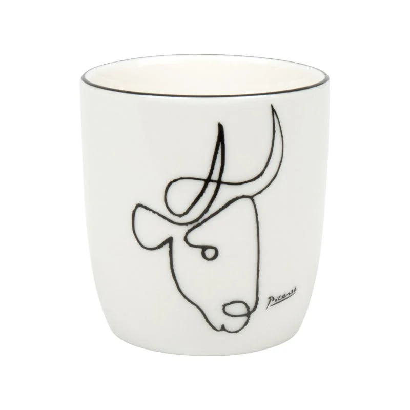 Pablo Picasso The Bull Handleless Bone China Mug Könitz - Image 2