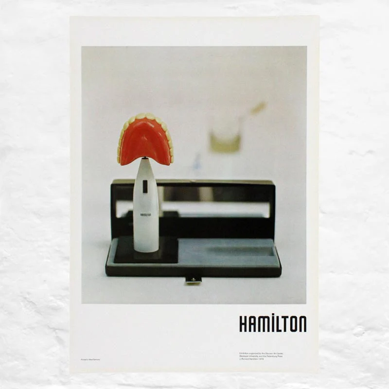 The Critic Laughs Multiple Poster by Richard Hamilton (Davison Art Center, Wesleyan, 1973)