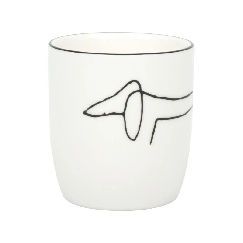 Pablo Picasso Daschshund Handleless Bone China Mug by Könitz - Image 3