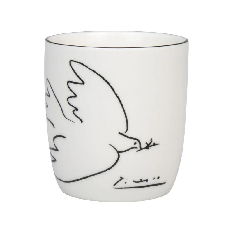 Pablo Picasso Dove of Peace Handleless Bone China Mug by Könitz - Image 3