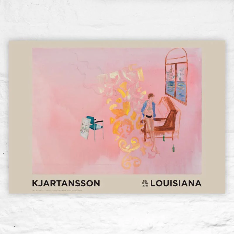 The End (pink) poster by Ragnar Kjartansson
