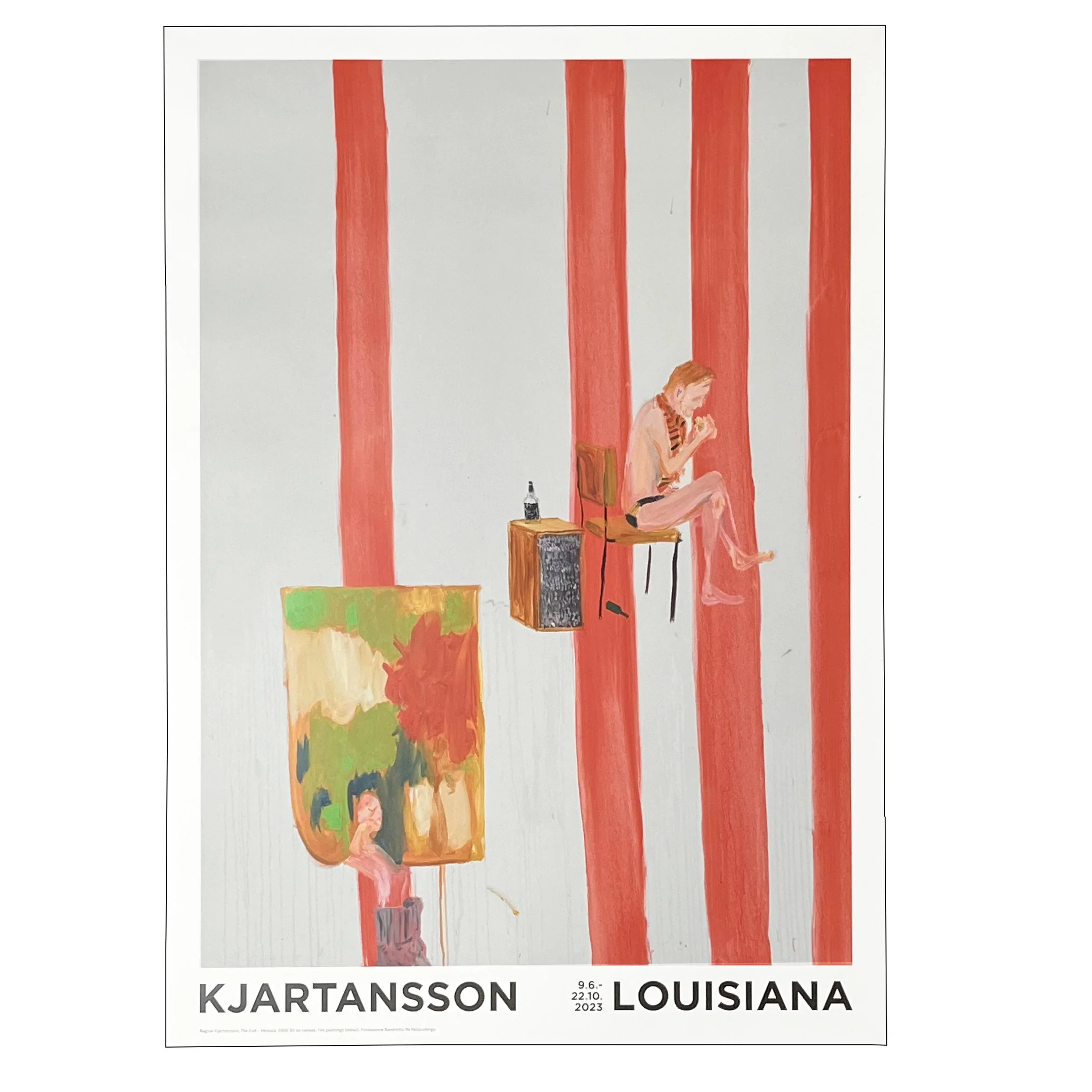 The End (red stripes) poster by Ragnar Kjartansson - Image 2