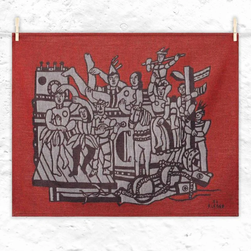 The Grand Parade (La grande parade) Tea Towel, by Tissage Moutet - Image 2