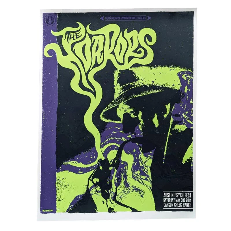 The Horrors poster by WeThreeClub - 3 colour screen print, artist's proof signed by WeThreeClub - Image 2