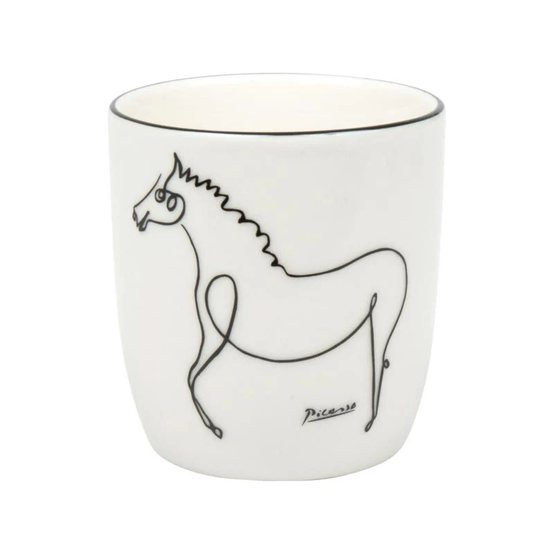 Pablo Picasso The Horse Handleless Bone China Mug by Könitz - Image 2