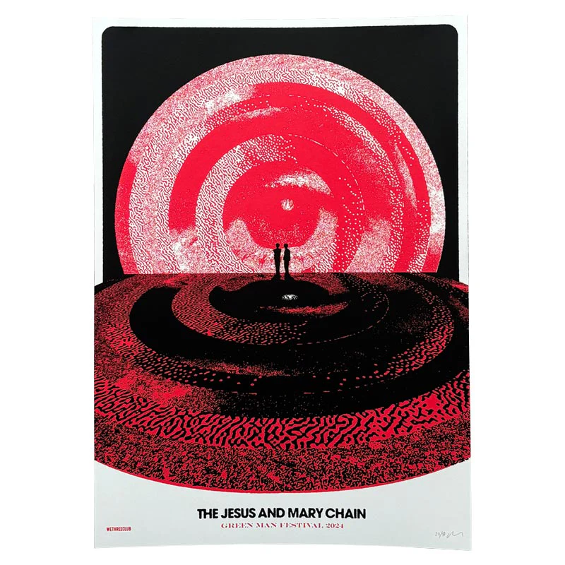 The Jesus and Mary Chain poster by WeThreeClub - 2 colour screenprint, signed and numbered by WeThreeClub - Image 2
