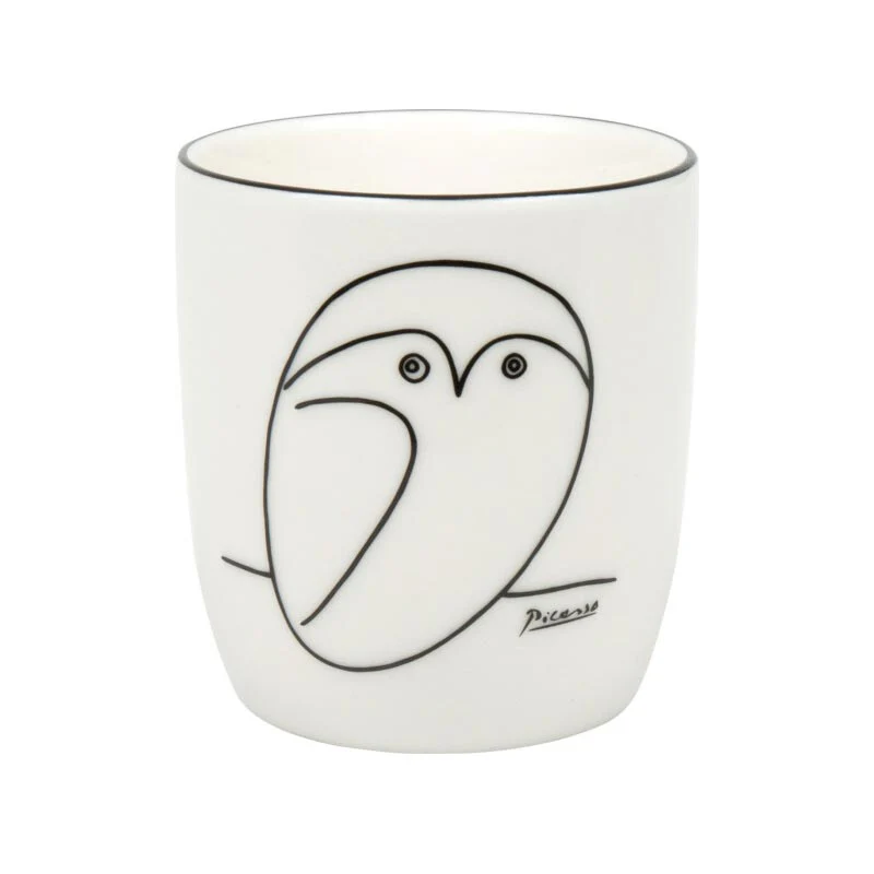 Pablo Picasso Owl Handleless Bone China Mug by  Könitz - Image 2