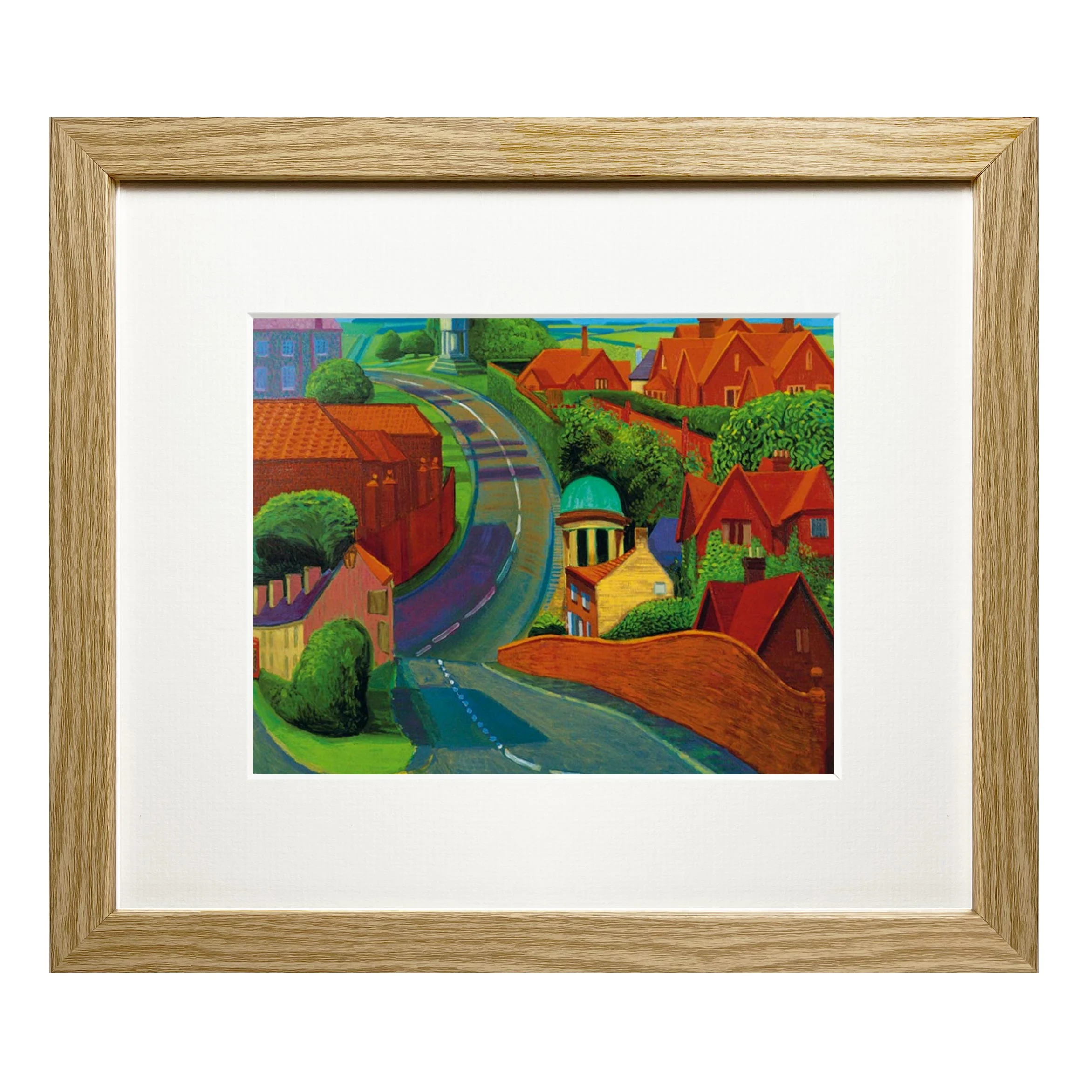 The Road To York Through Sledmere (Mini Framed) by David Hockney - Image 4