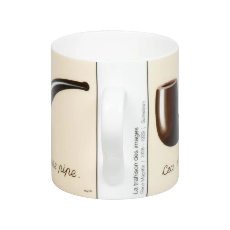 René Magritte The Treachery of Images Bone China Mug by Könitz - Image 3