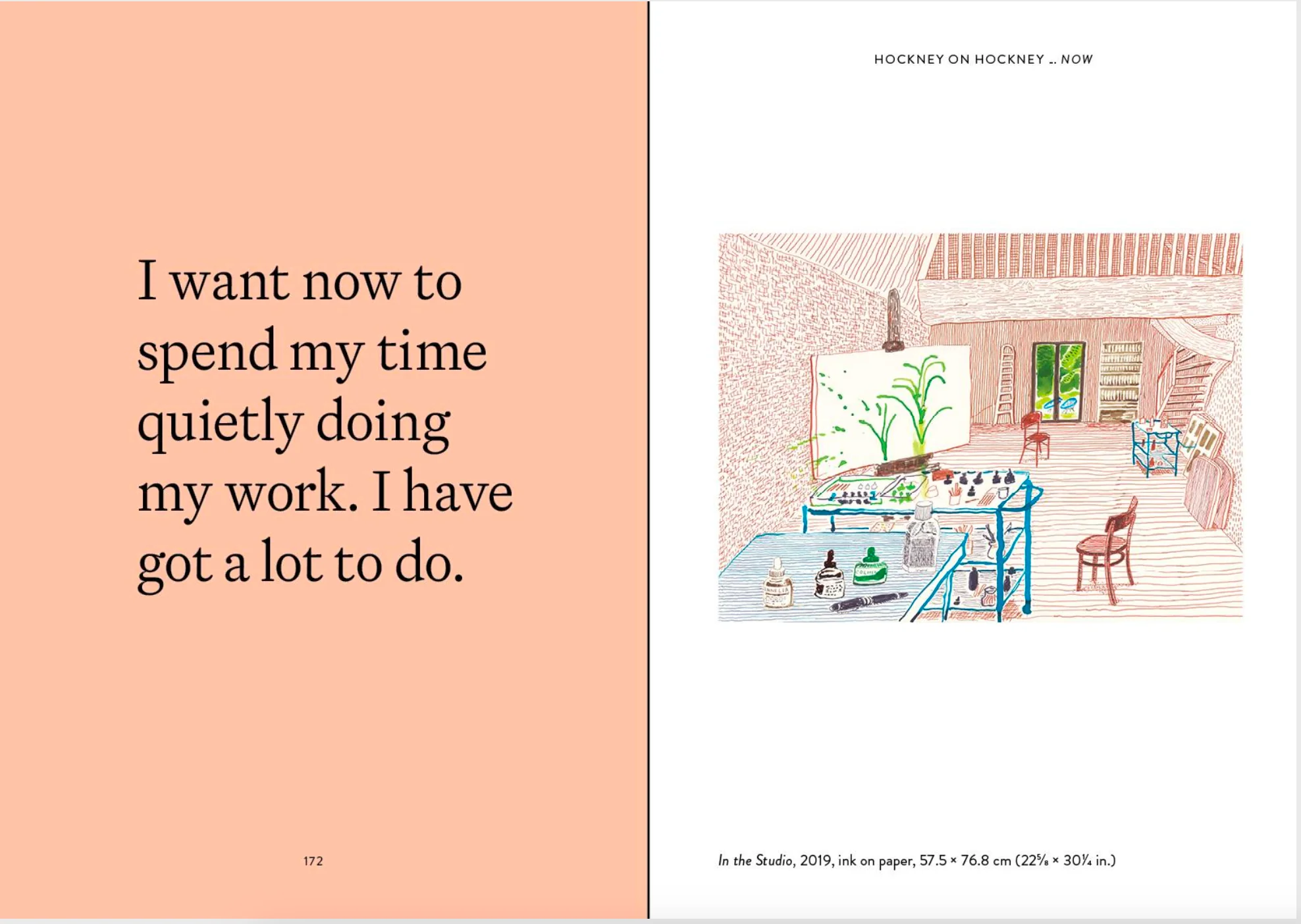 The World According to David Hockney - hardback, blue cover - words by David Hockney, edited by Martin Gayford - Image 5