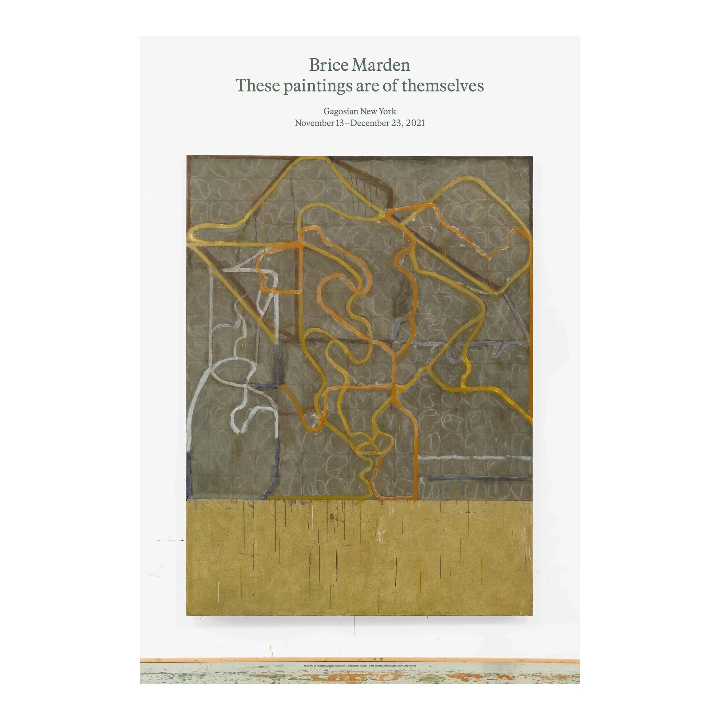 These Paintings are of Themselves poster by Brice Marden - Image 2