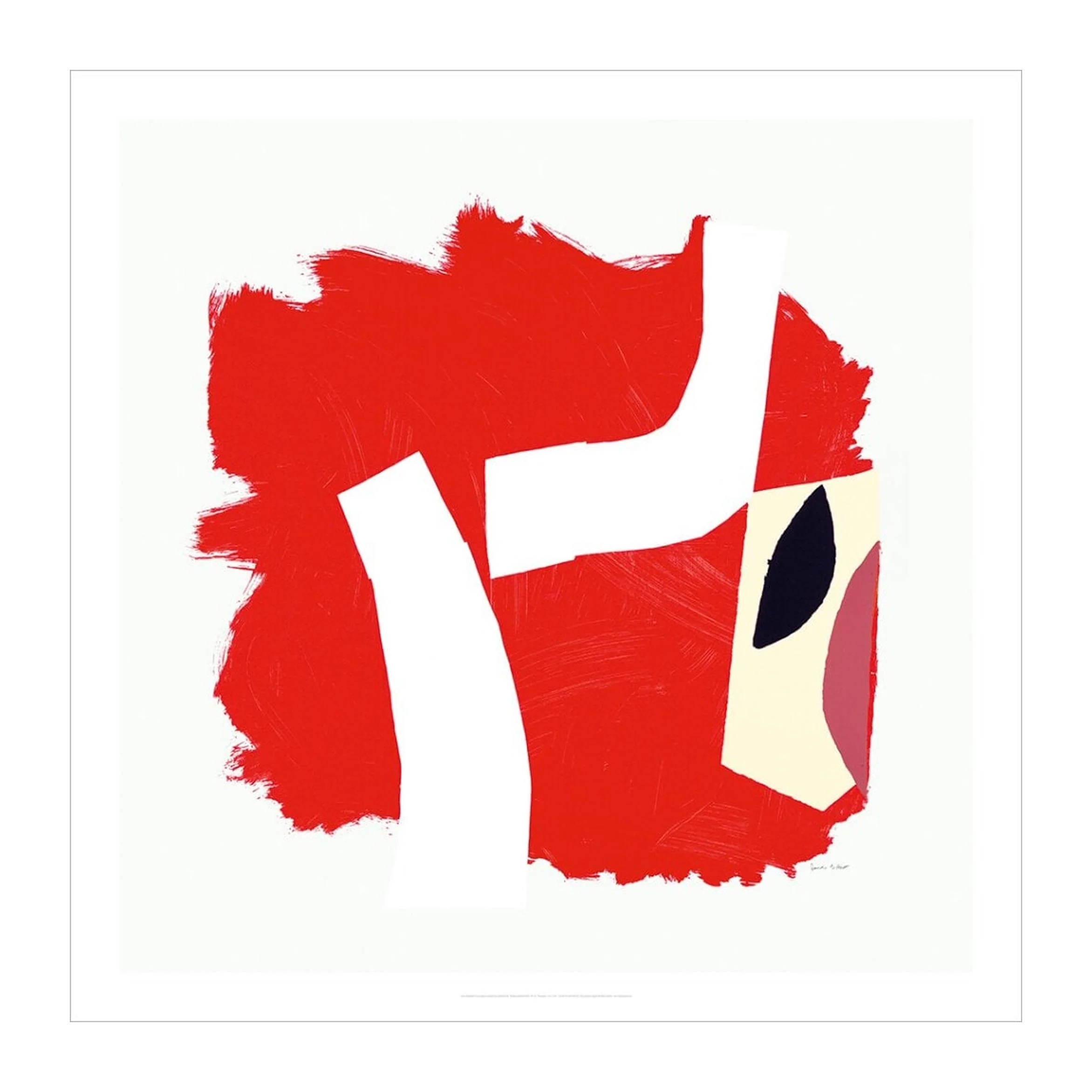Through and Beyond (Red) 1991-92 poster by Sandra Blow RA - Image 2