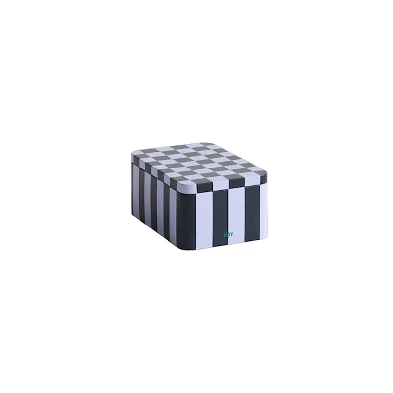 Tin Container - Rectangular, Small - Dark Blue and Lavender, by HAY - Image 7