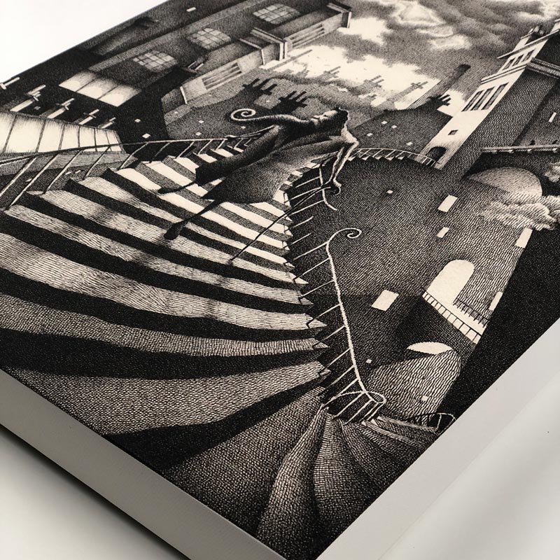 Titus Descends Giclée Stretched Canvas Print, signed and titled on reverse by Nick Tankard - Image 3