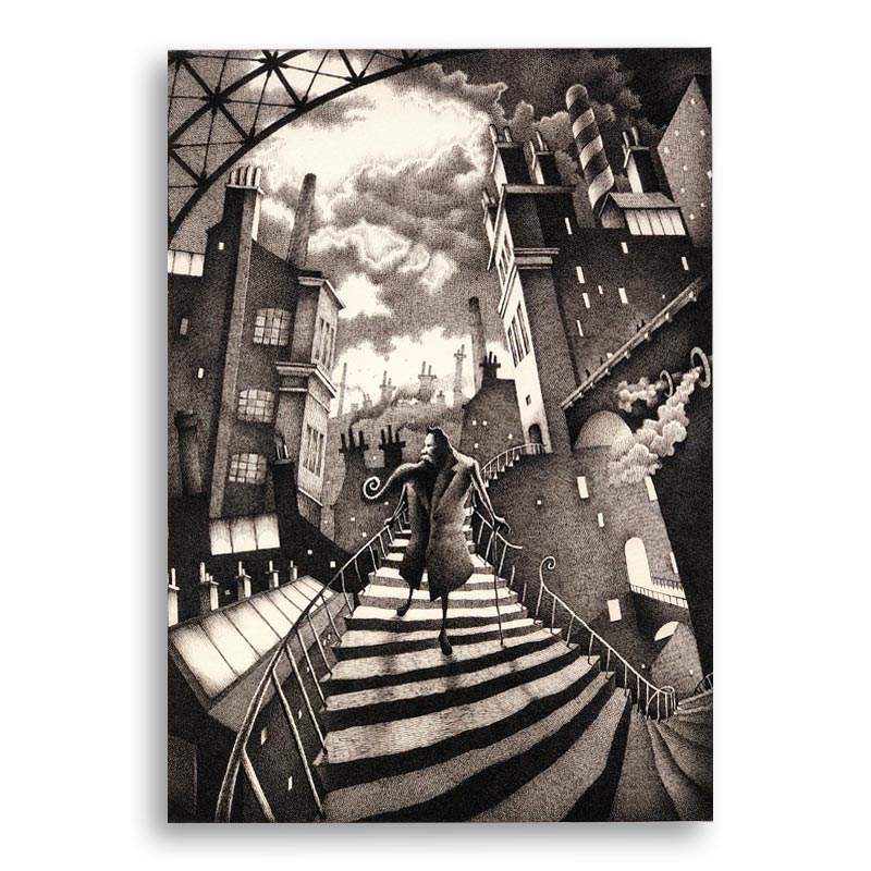 Titus Descends Giclée Stretched Canvas Print, signed and titled on reverse by Nick Tankard - Image 5