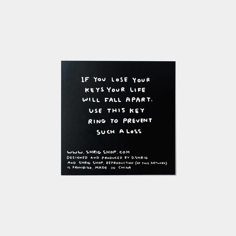 To Hell With Everything keyring, by David Shrigley - Image 3
