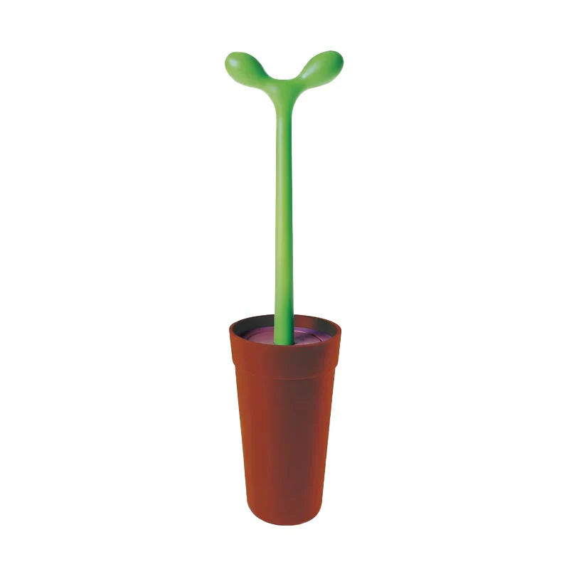 Merdolino Toilet Brush - Brown - des. Stefano Giovannoni - Image 4