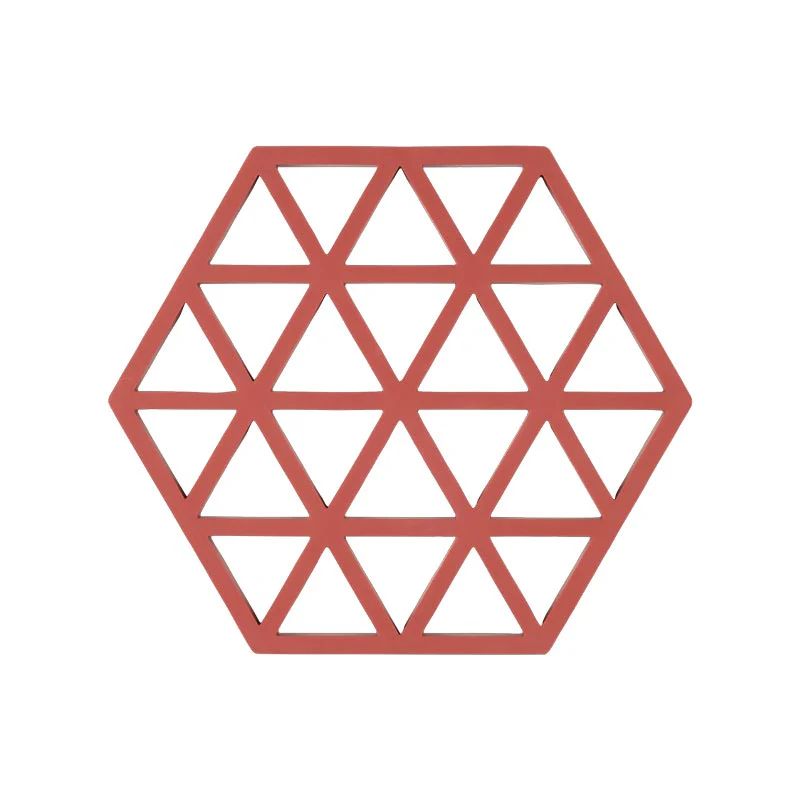 Triangles Trivet - Burned Red - by Zone Denmark - Image 5