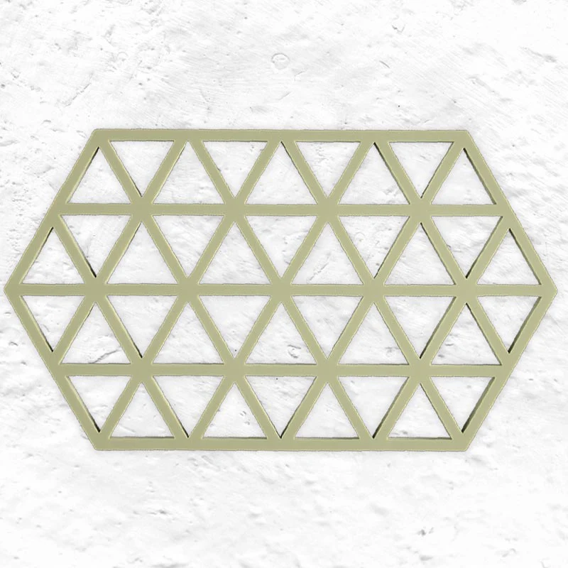 Triangles Trivet - Double - Matcha Green - by Zone Denmark
